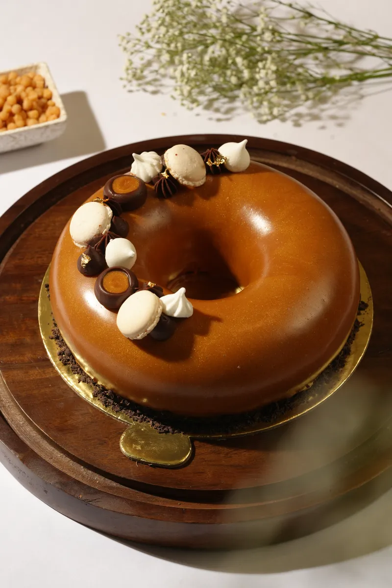 Caramel Chocolate Mousse Cake