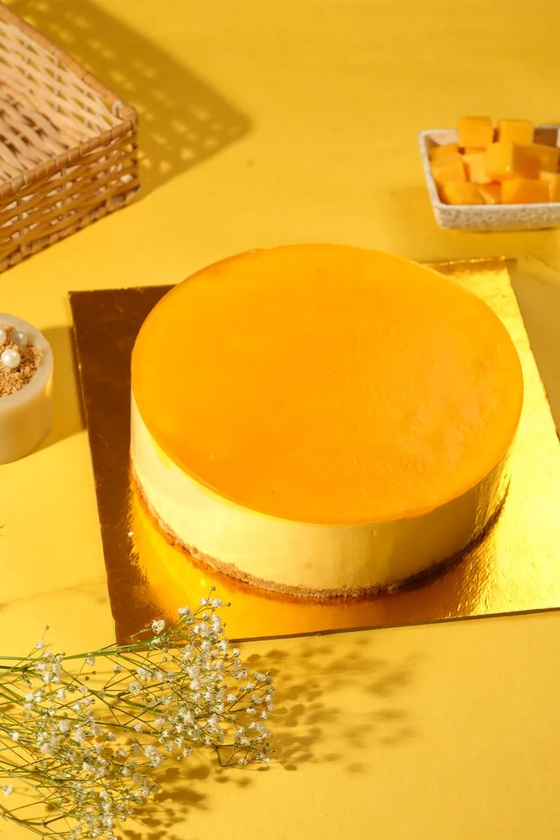 Mango Glaze Cheesecake